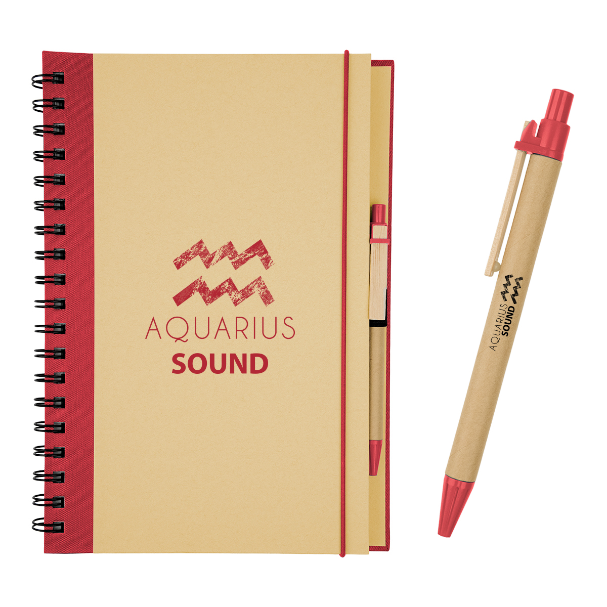 Picture of Eco-inspired 7" X 10" Spiral Notebook & Pen