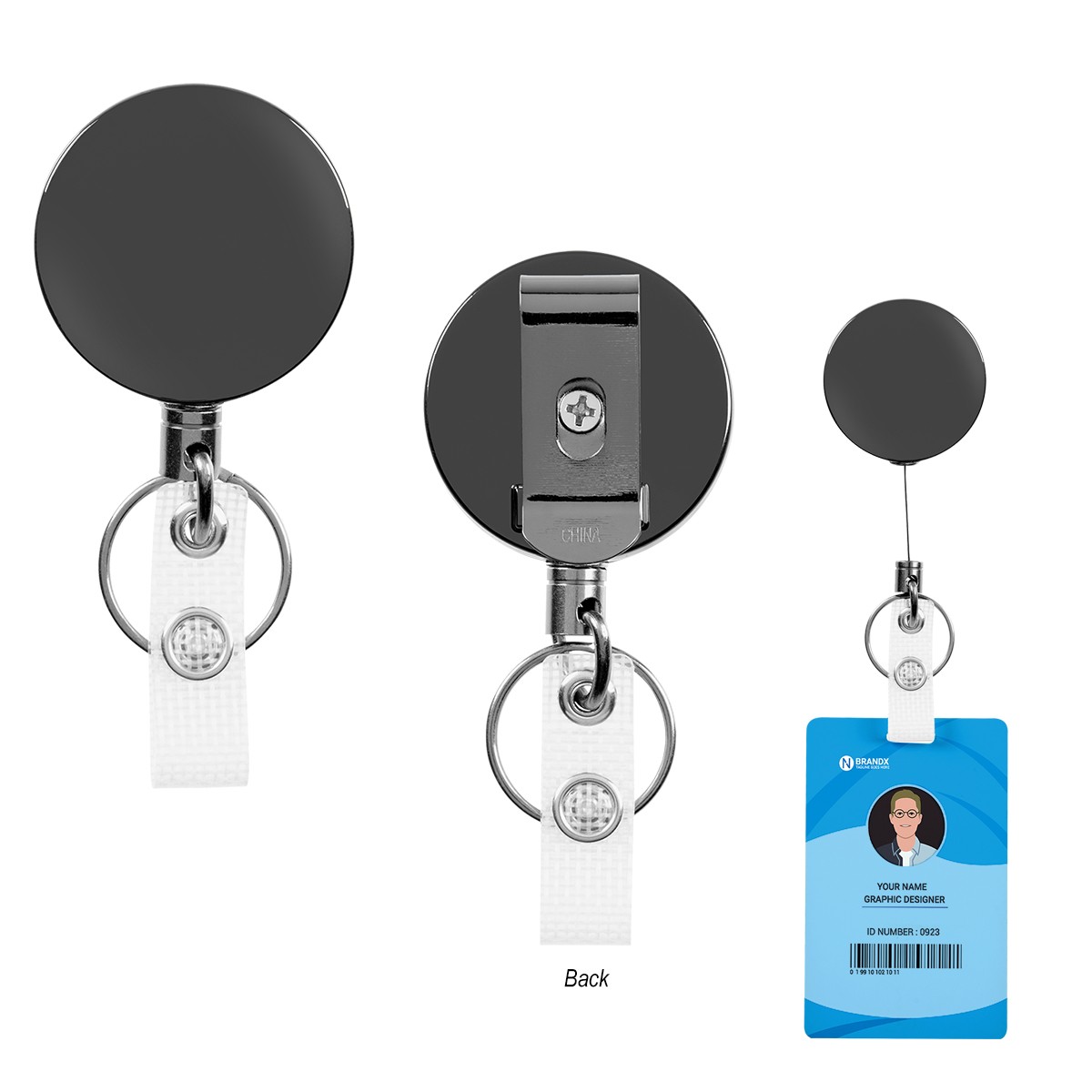Picture of Steel Retractable Badge Holder