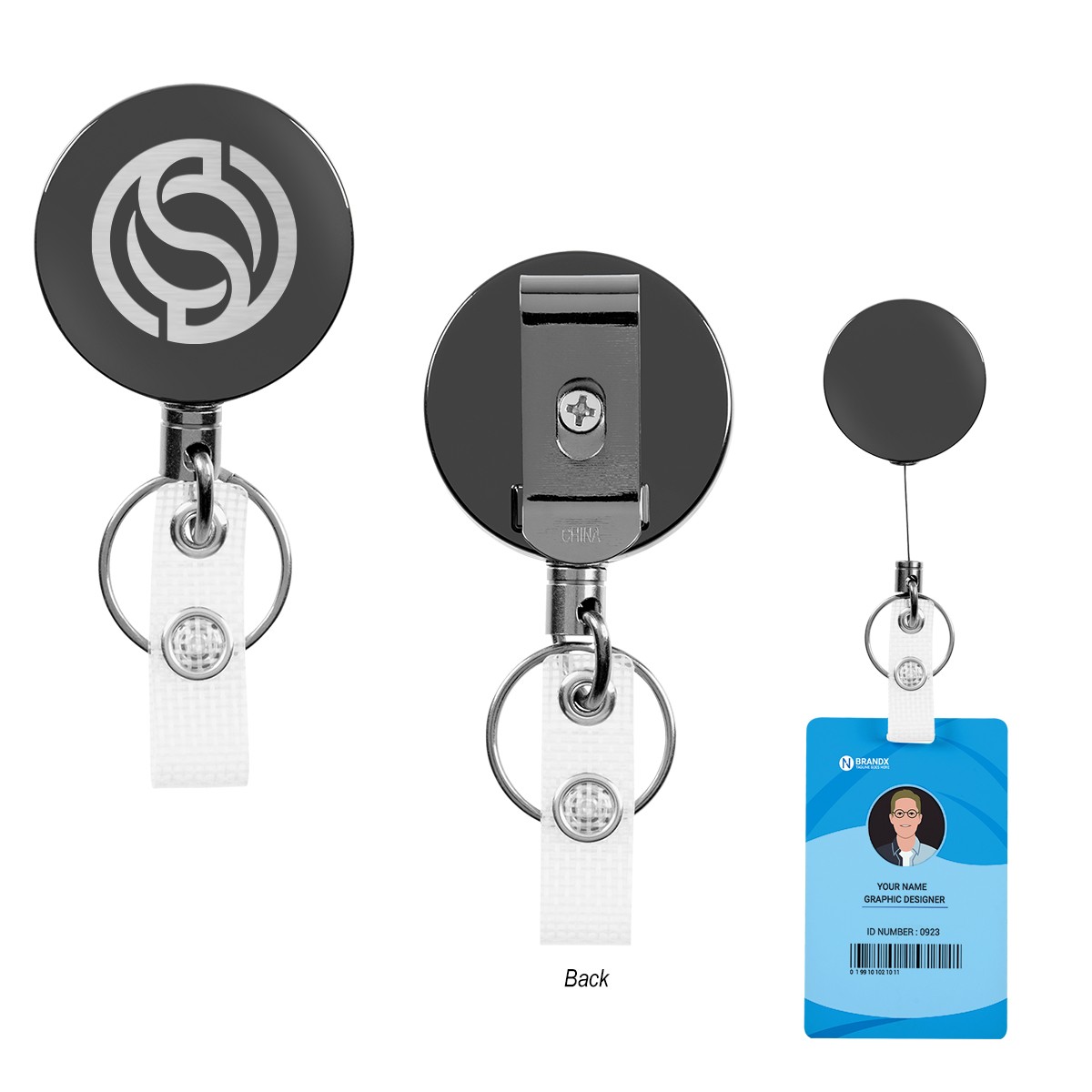 Picture of Steel Retractable Badge Holder