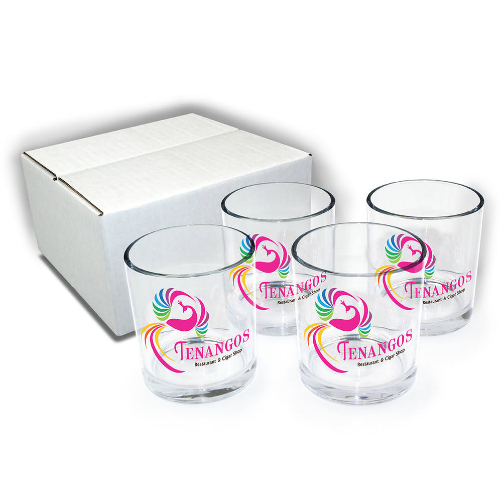 Picture of 11 oz. Rocks Glass, USA - Gift Set of 4, Full Color