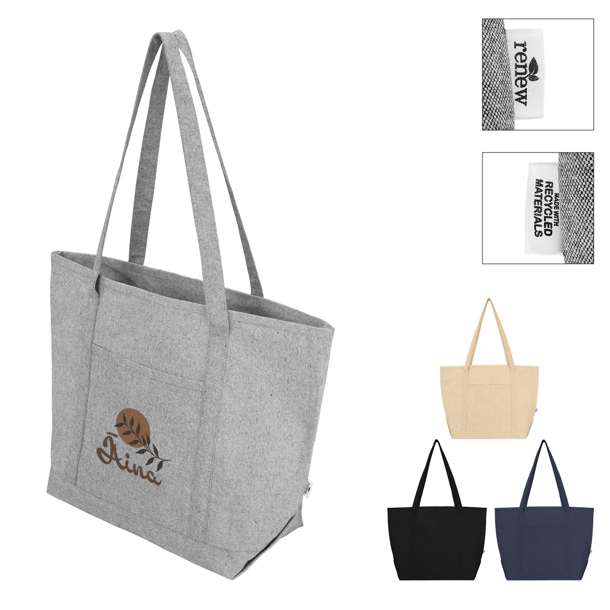 Picture of Arden 9 Oz. Recycled Cotton Starboard Tote Bag