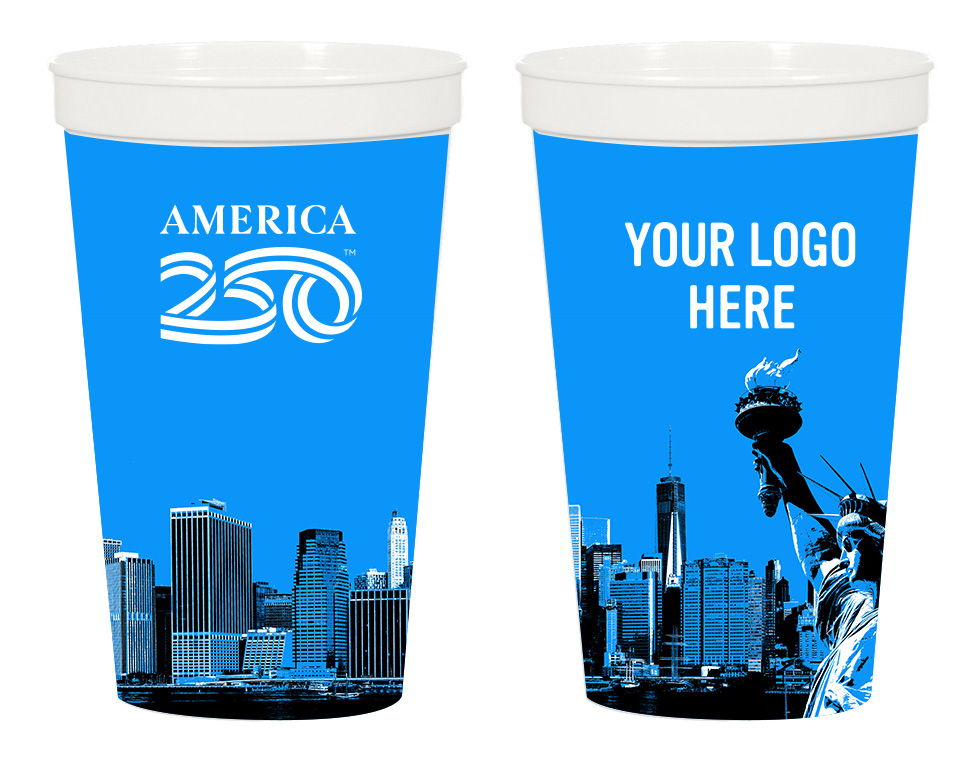 Picture of America250™ 22 Oz. Full Color Big Game Stadium Cup