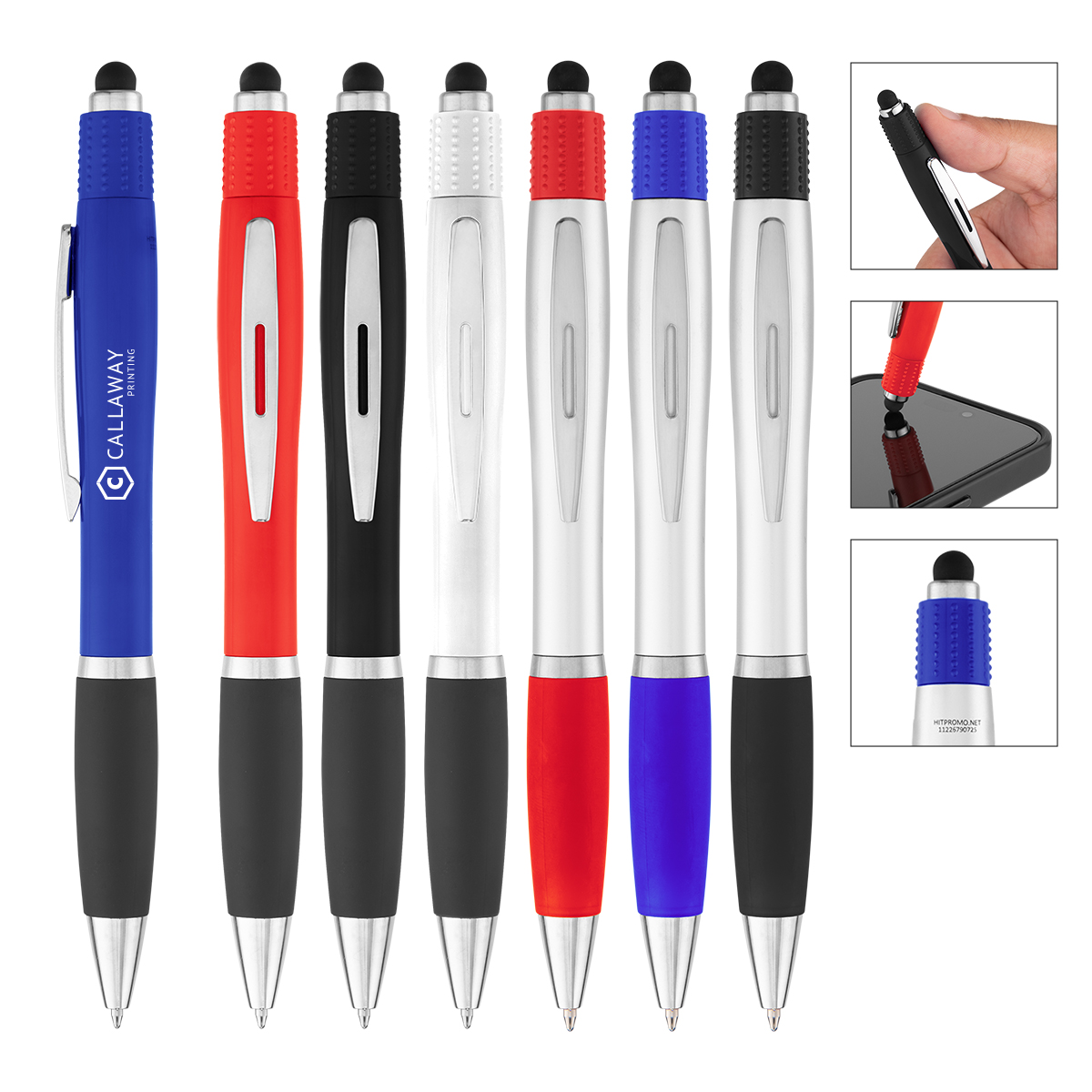 Picture of Rabs Satin Stylus Pen With Spin Top