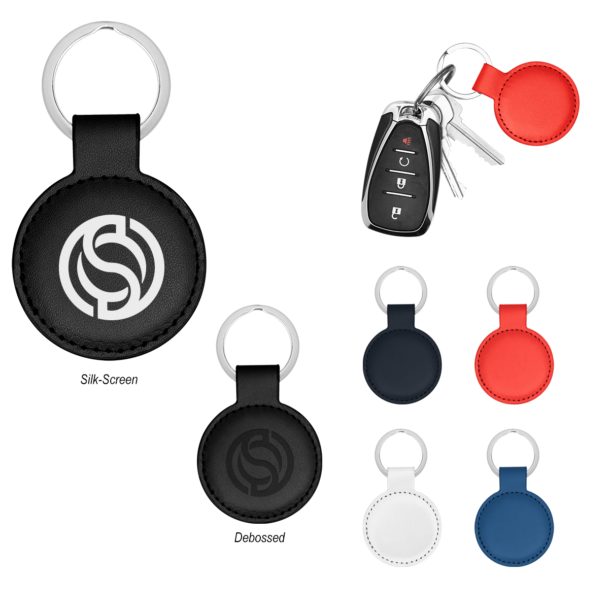 Picture of Hue Pop Leatherette Key Tag