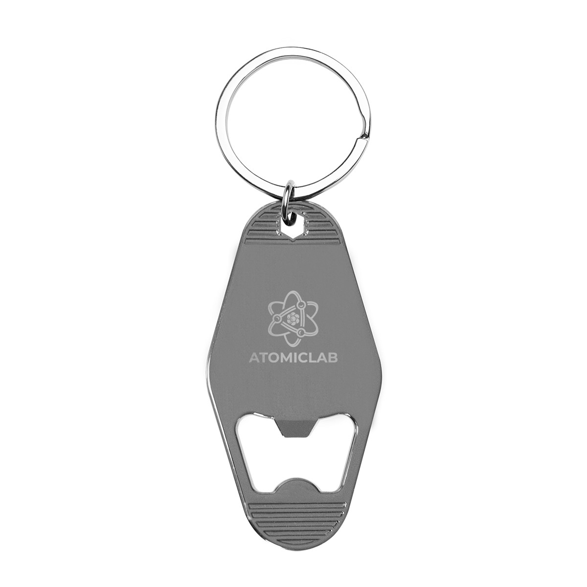 Picture of Motel Style Metal Key Tag With Bottle Opener