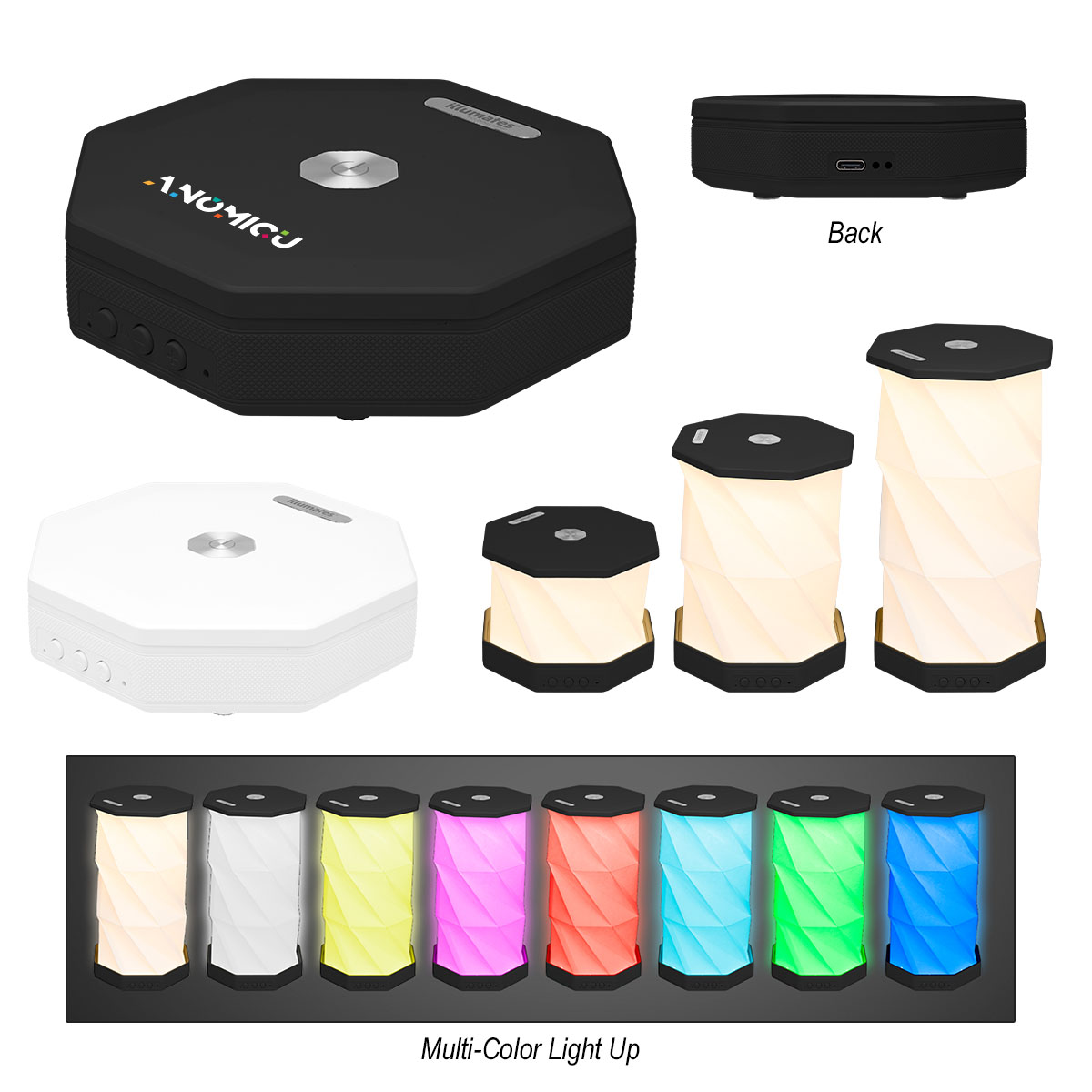 Picture of Illumates™ Folding Lamp With Speaker & Sound Machine