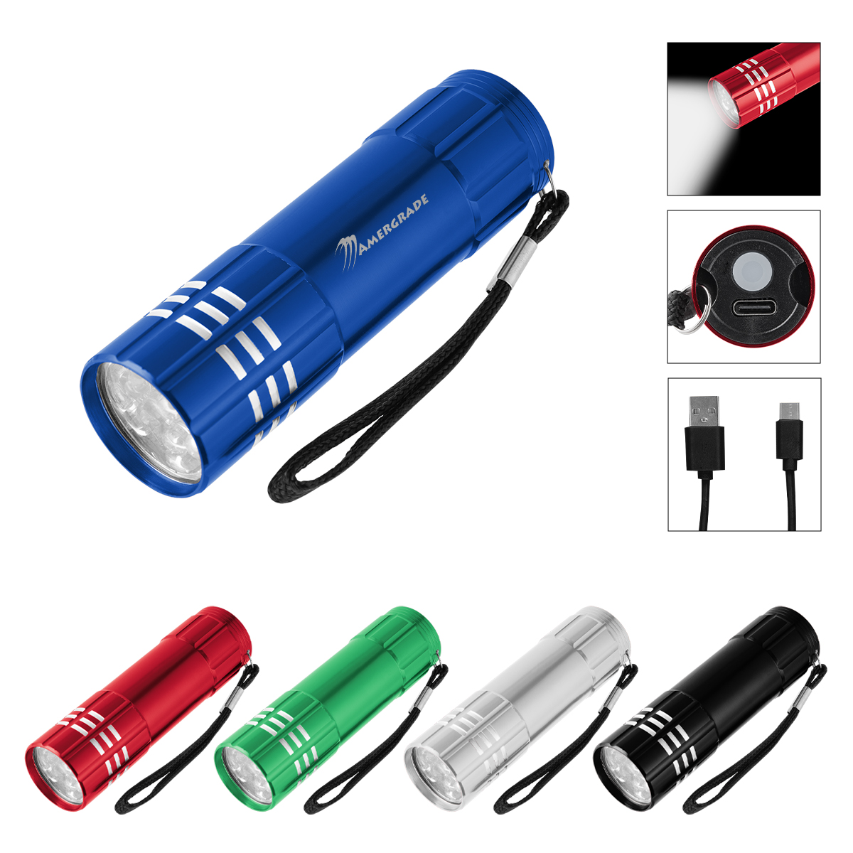 Picture of Rechargeable Aluminum Led Flashlight 2.0