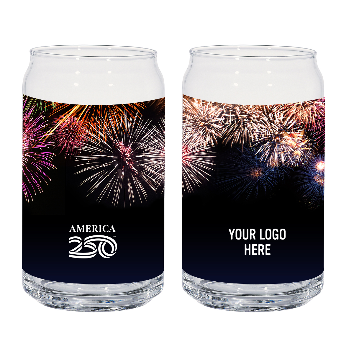 Picture of America250™ 16 Oz. Full Color Ale Glass Can