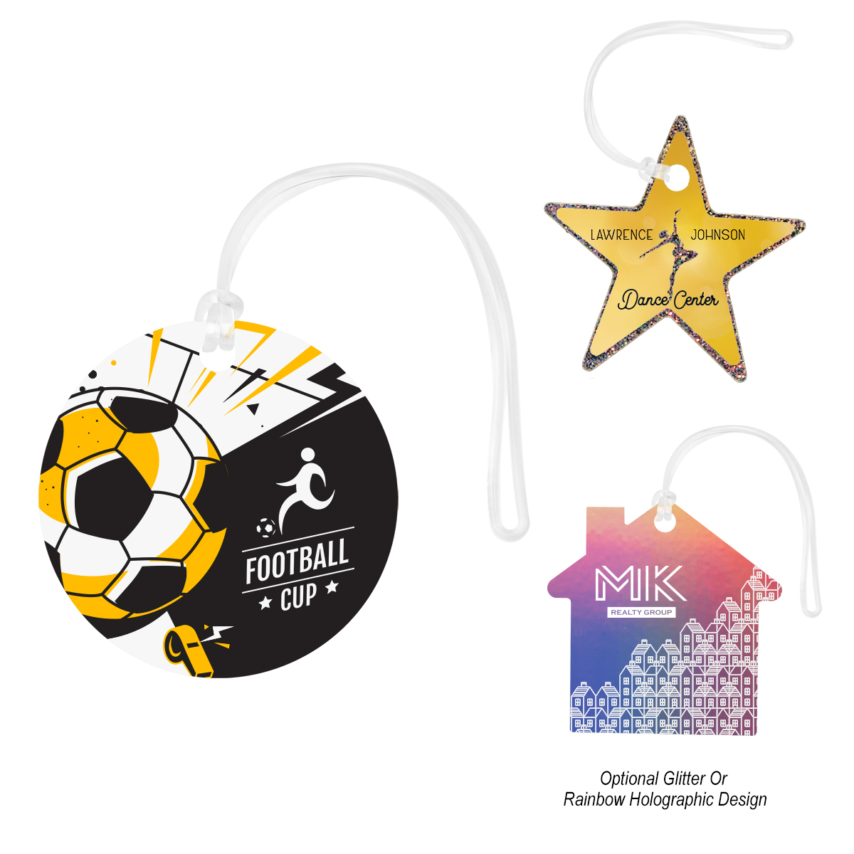 Picture of Acrylic Bag Tag - Custom Shape 4"