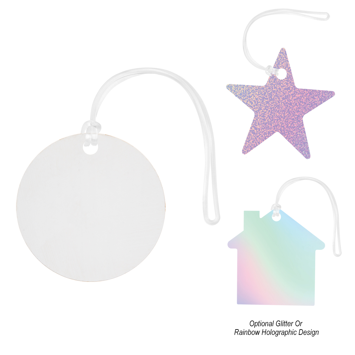 Picture of Acrylic Bag Tag - Custom Shape 4"