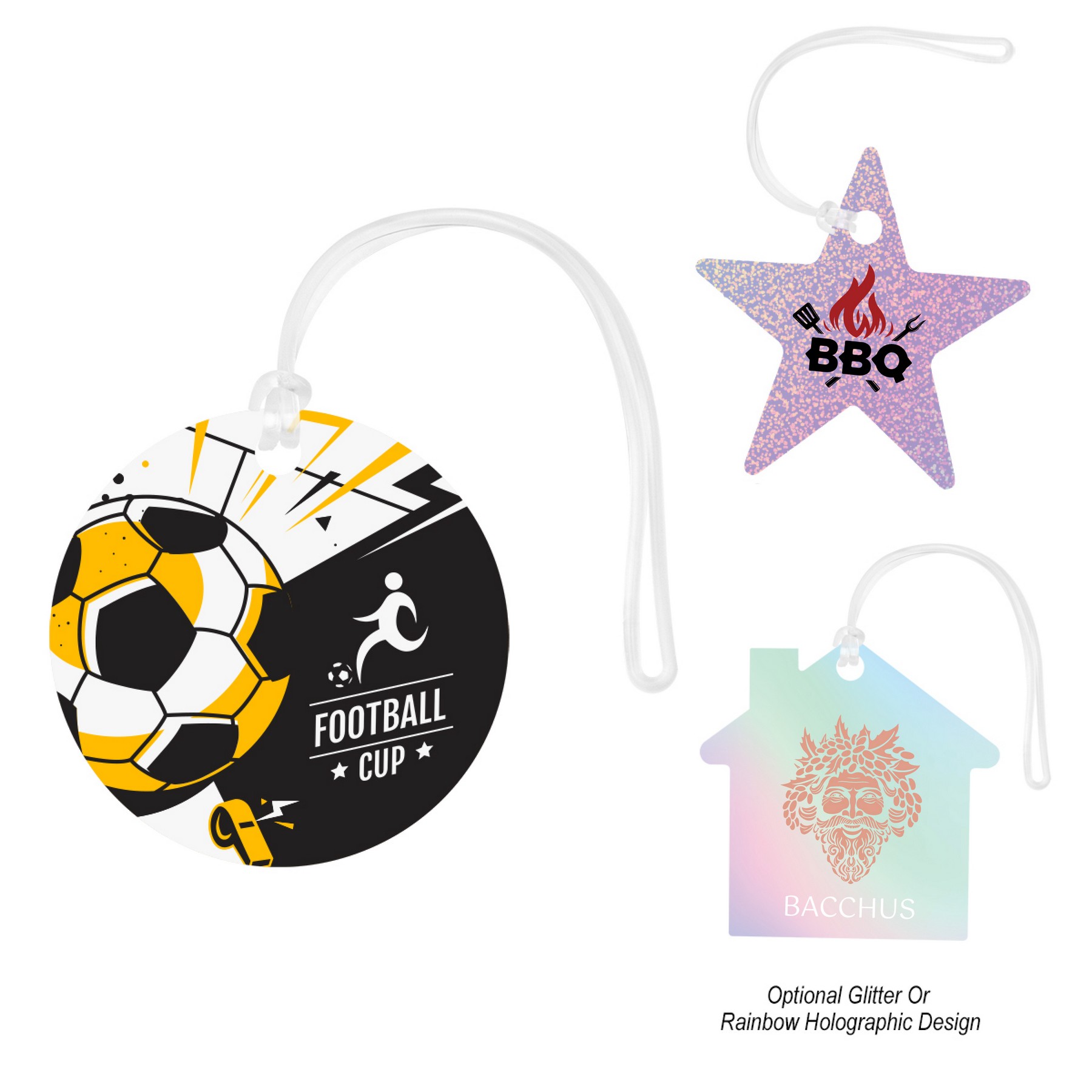 Picture of Acrylic Bag Tag - Custom Shape 4"