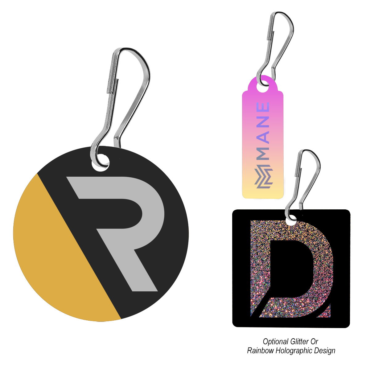 Picture of Acrylic Zipper Pull - Custom Shape 3"