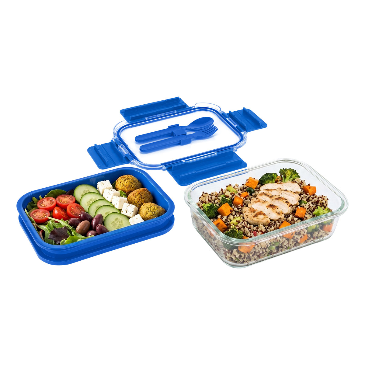 Picture of Recycled Double Decker Glass Bento Box