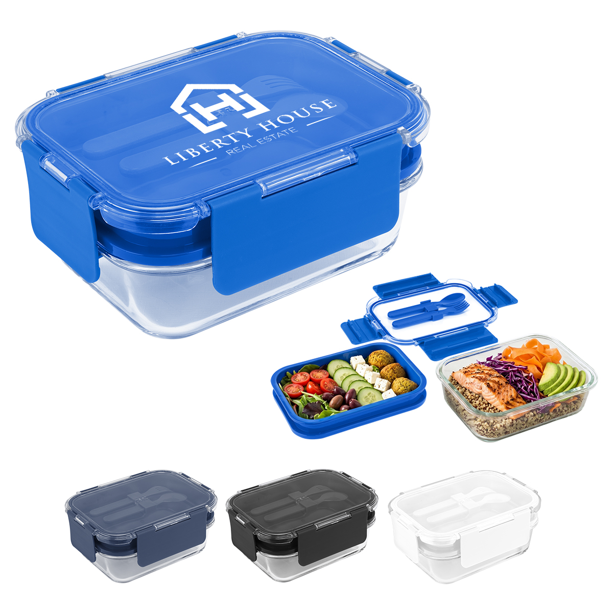 Picture of Recycled Double Decker Glass Bento Box