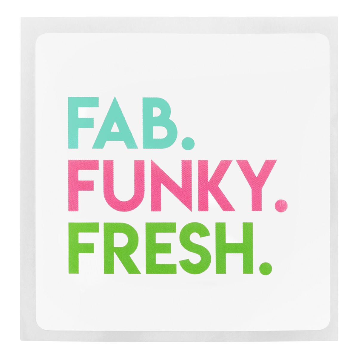 Picture of Square Rounded Corner Sticker