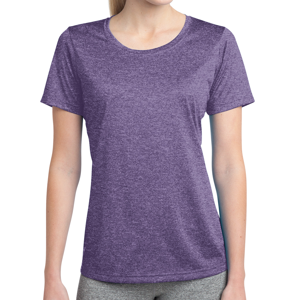 Picture of Sport-tek® Ladies' Heather Contender™ Scoop Neck Tee
