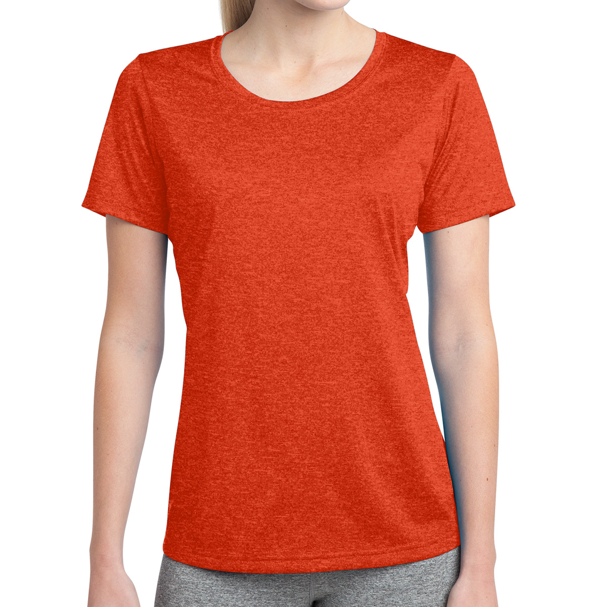 Picture of Sport-tek® Ladies' Heather Contender™ Scoop Neck Tee