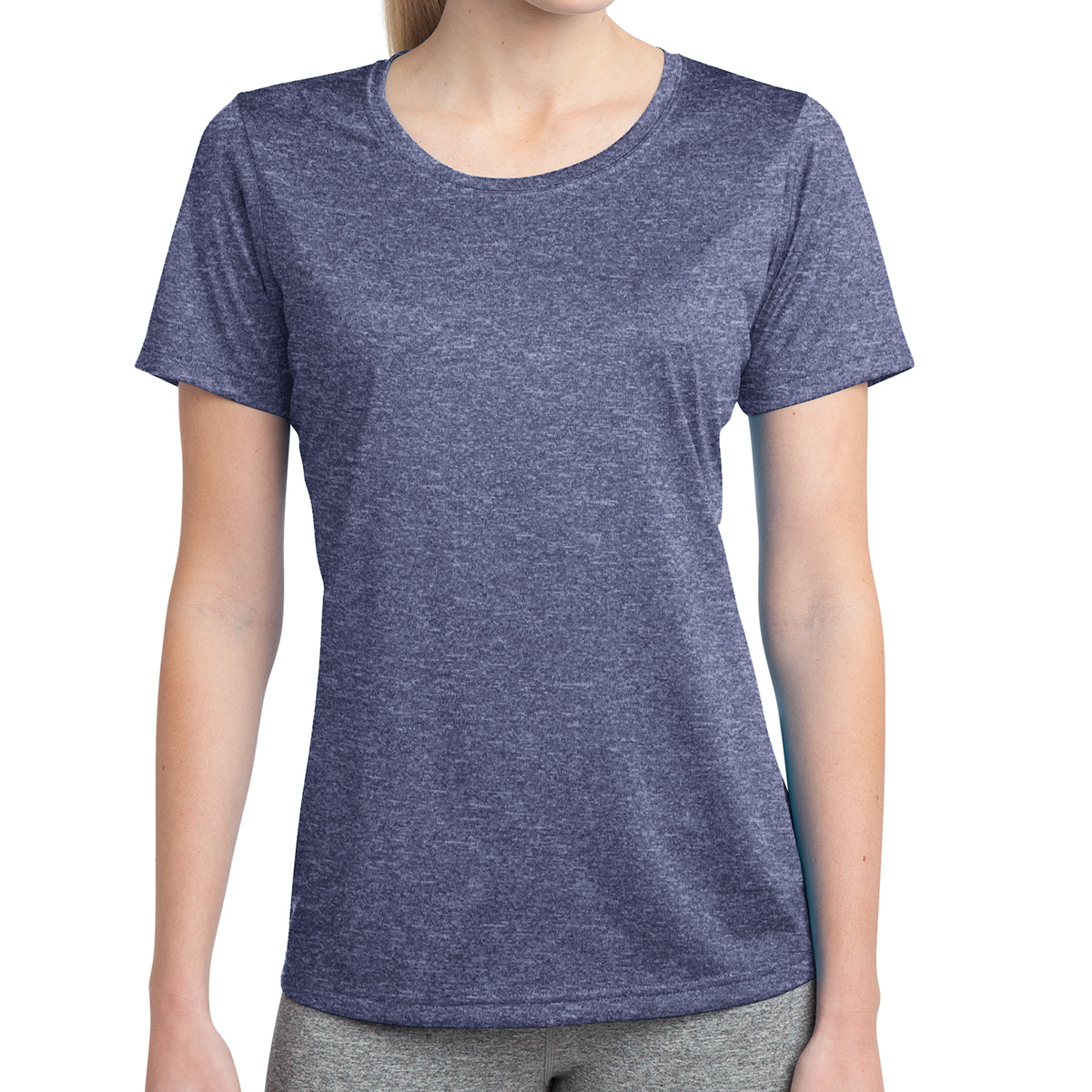 Picture of Sport-tek® Ladies' Heather Contender™ Scoop Neck Tee
