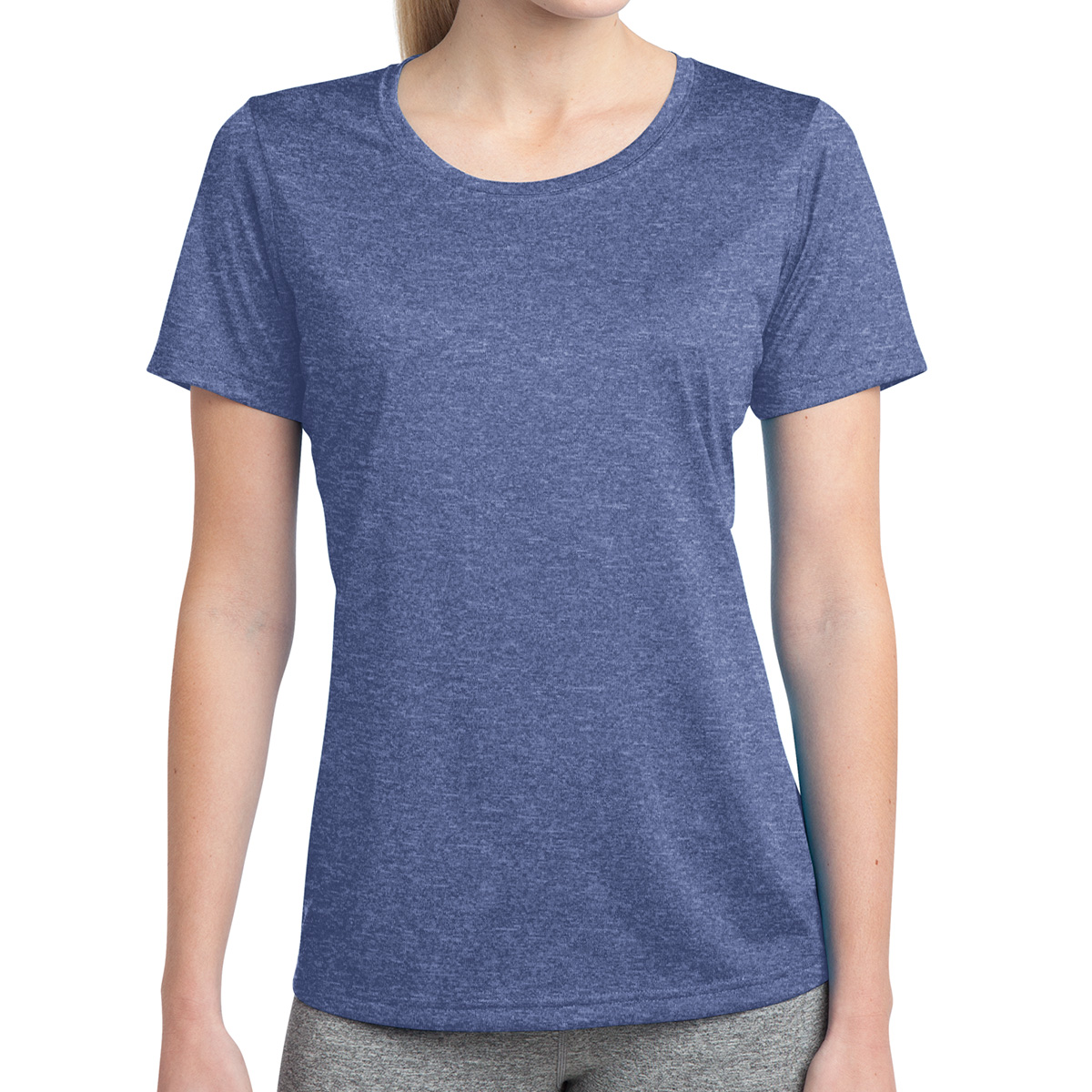 Picture of Sport-tek® Ladies' Heather Contender™ Scoop Neck Tee