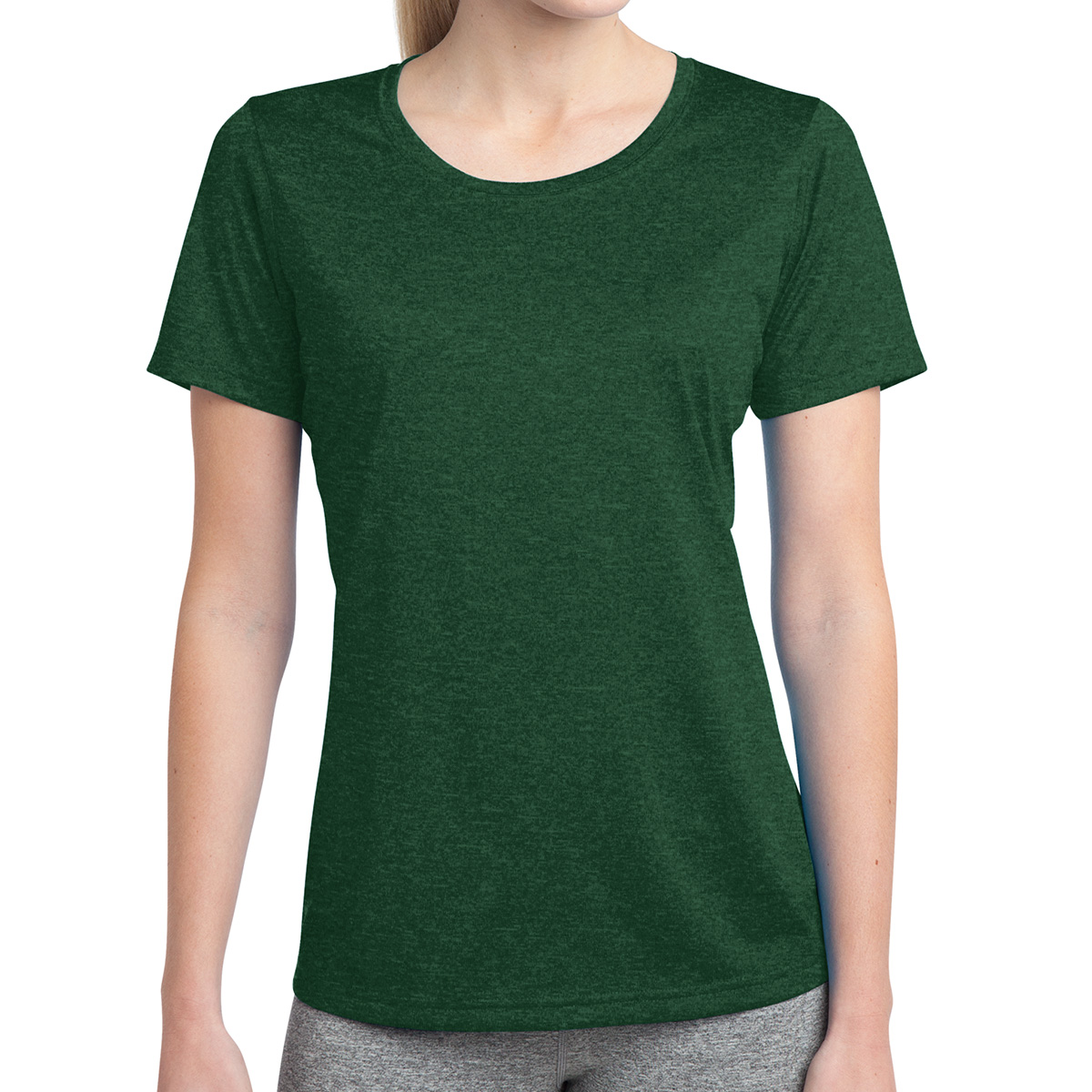 Picture of Sport-tek® Ladies' Heather Contender™ Scoop Neck Tee