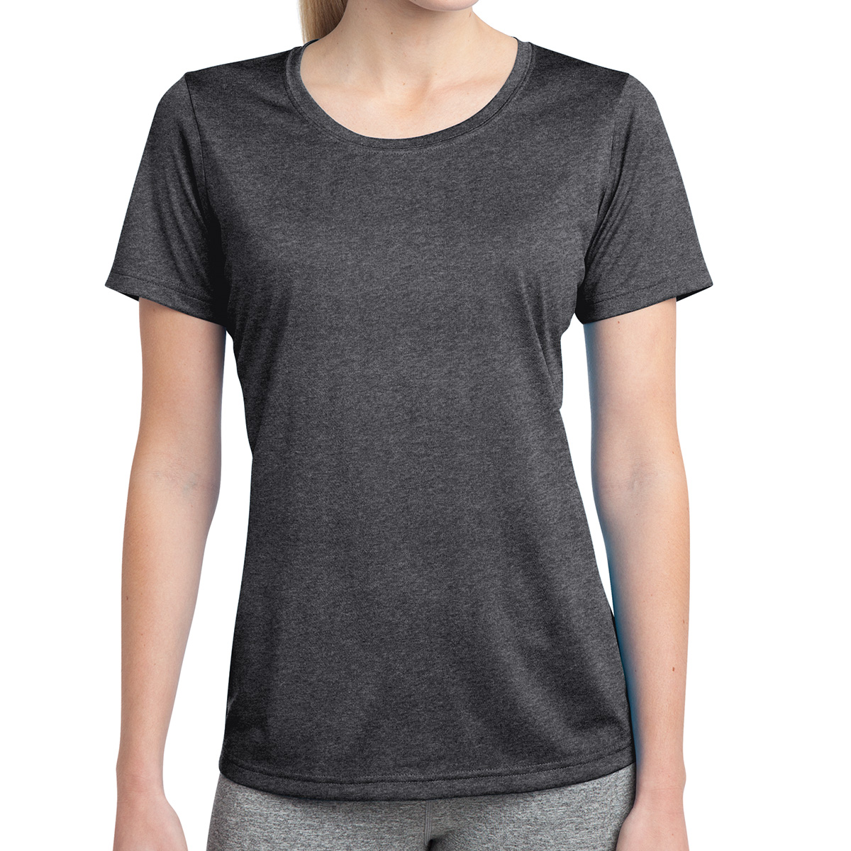 Picture of Sport-tek® Ladies' Heather Contender™ Scoop Neck Tee