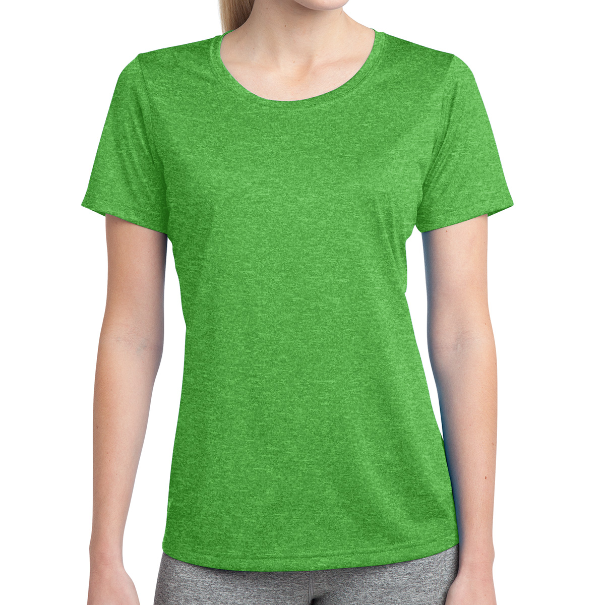 Picture of Sport-tek® Ladies' Heather Contender™ Scoop Neck Tee