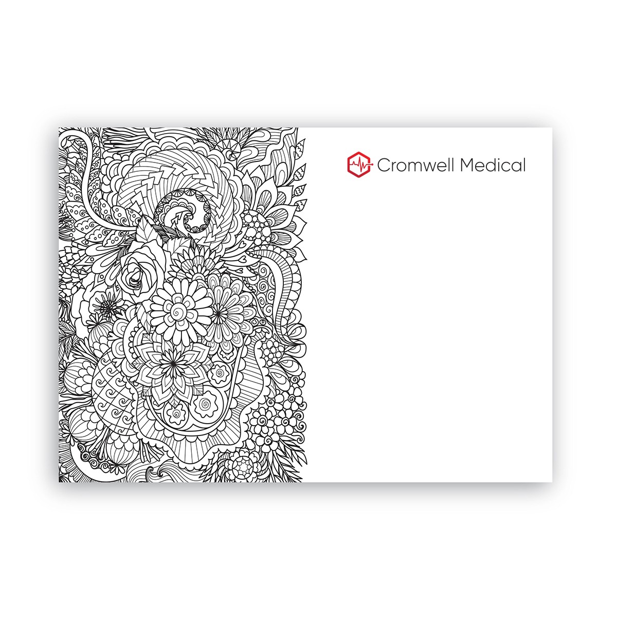 Picture of Post-it Custom Printed Coloring Pad - 25 Sheets