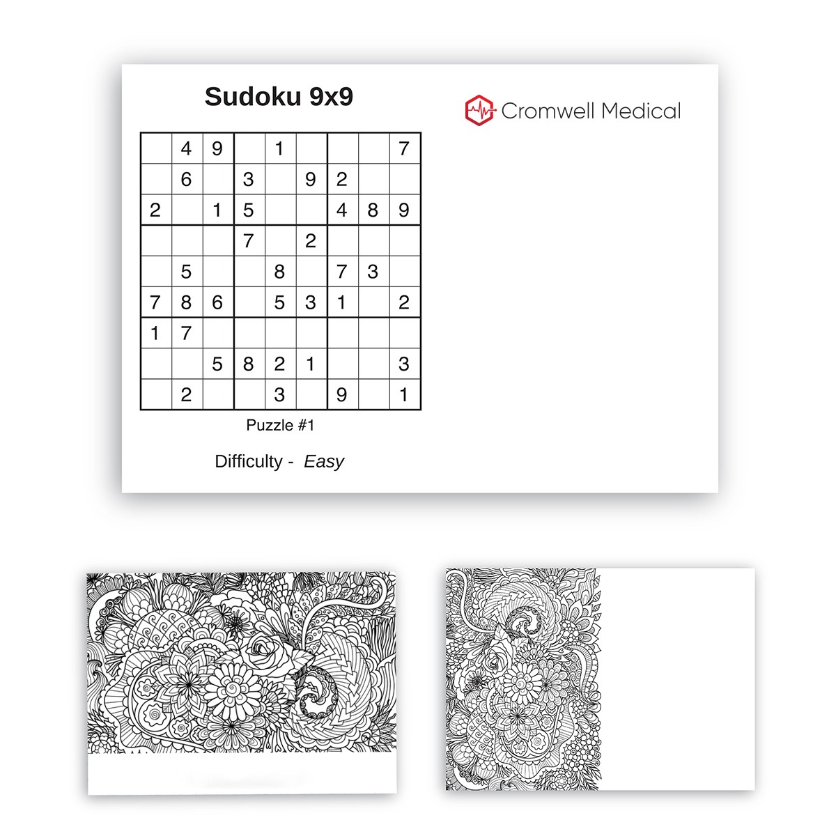 Picture of Post-it Custom Printed Coloring Pad - 25 Sheets