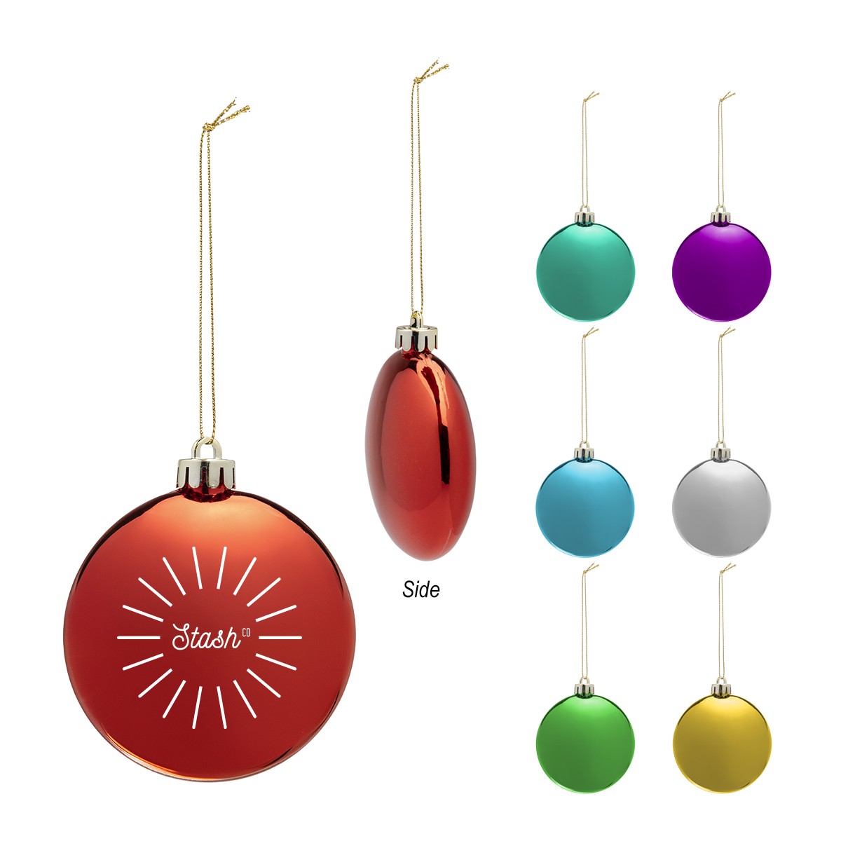 Picture of Chrome Round Disk Ornament