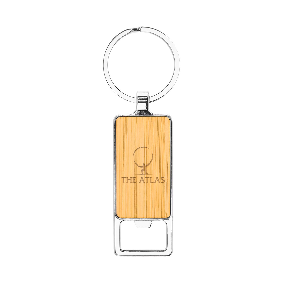 Picture of Bristol Bamboo Key Tag With Bottle Opener