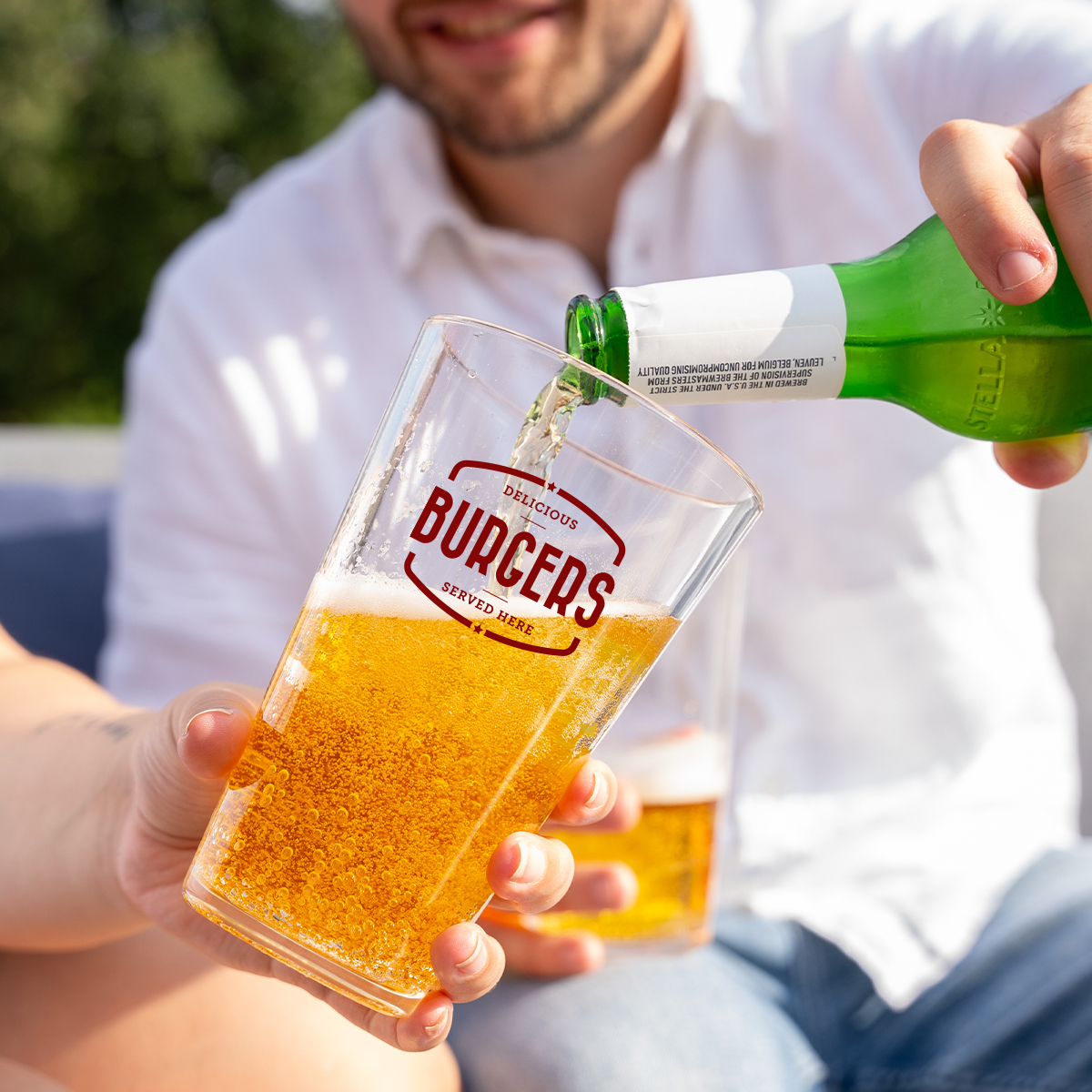 Picture of 16 Oz. Silipint® Crystal Clear Silicone Pint Glass