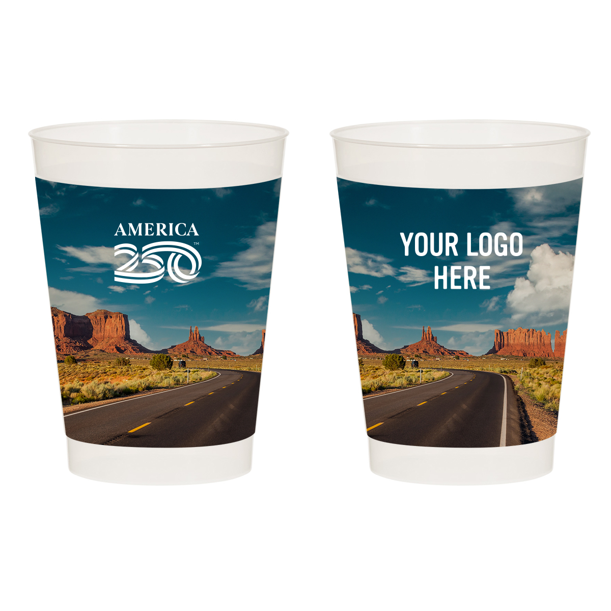 Picture of America250™ 10 Oz. Full Color Frost Flex Stadium Cup
