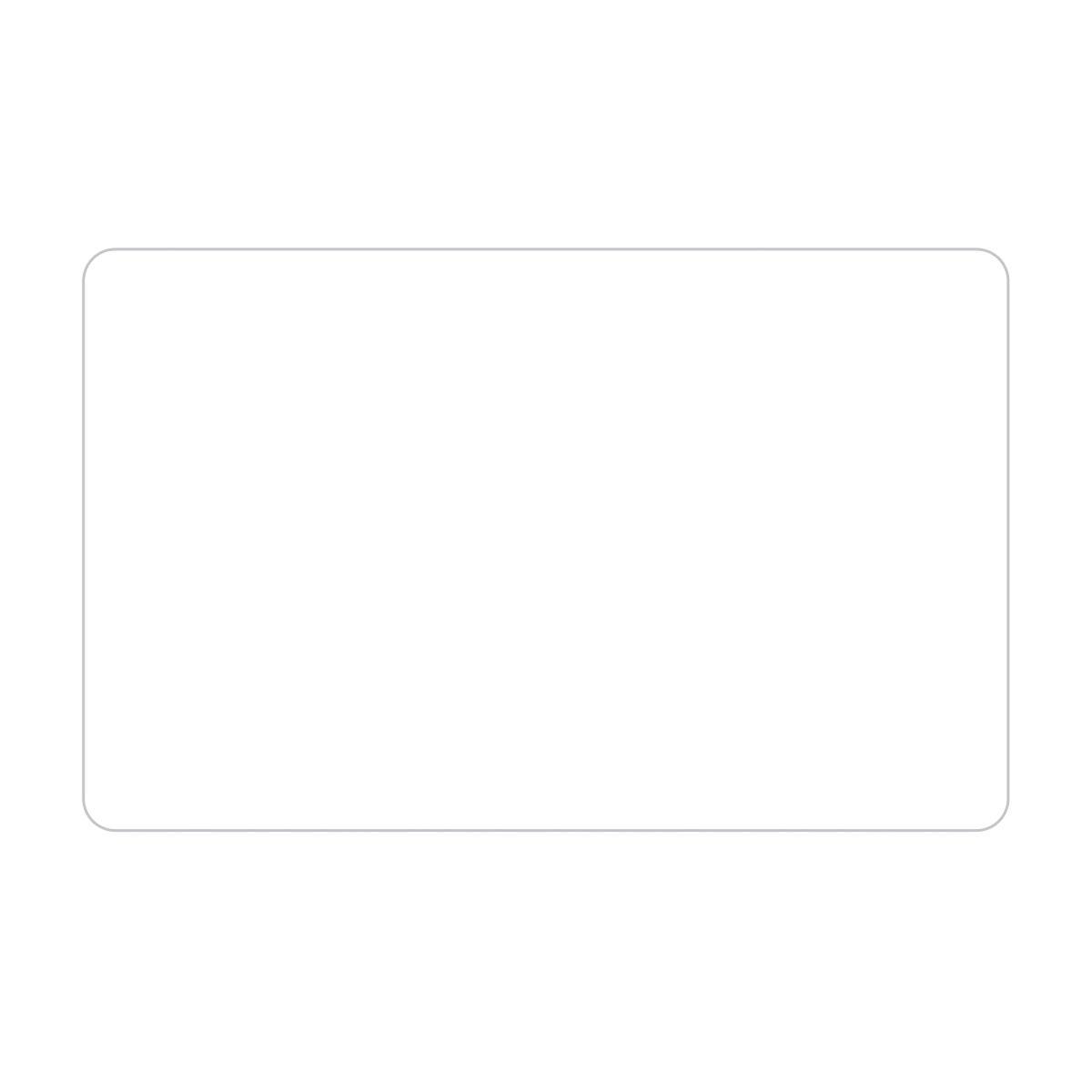 Picture of Ultra Removable Rectangle Rounded Corner Sticker