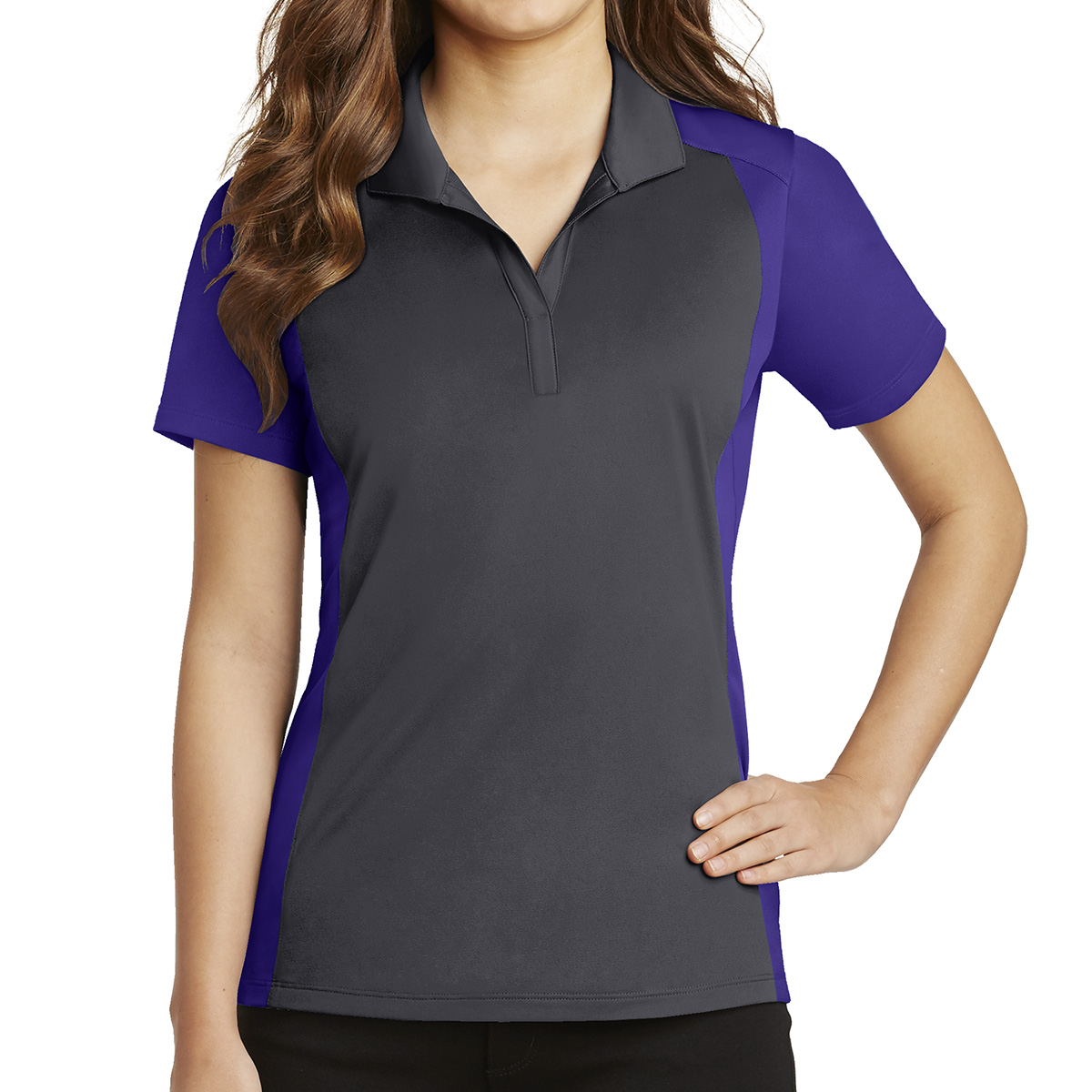 Picture of Sport-tek® Ladies' Colorblock Micropiqué Sport-wick® Polo