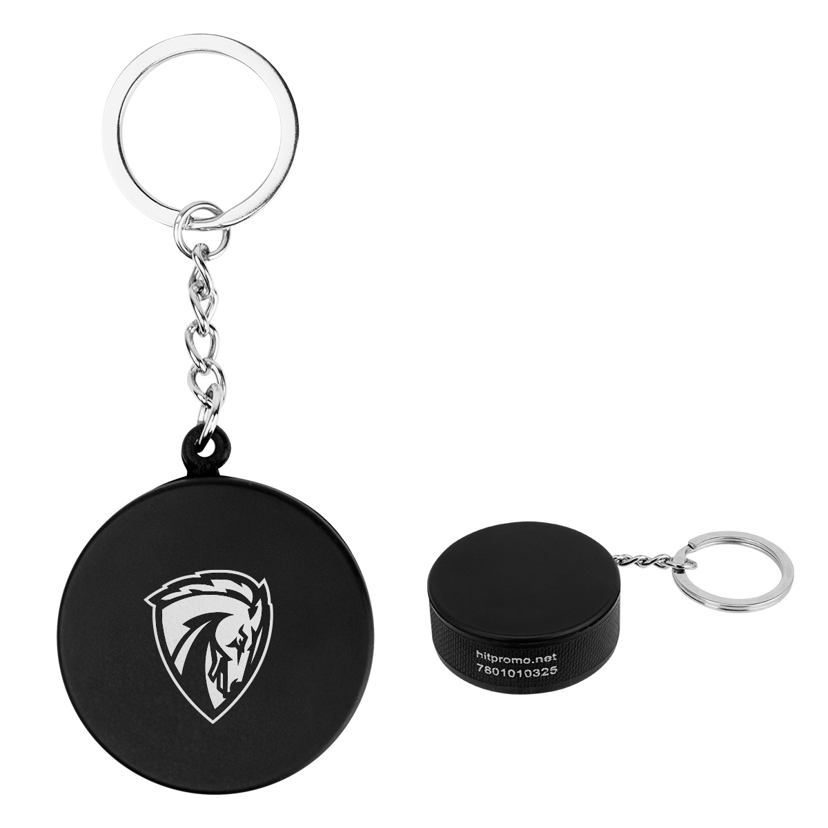 Picture of Hockey Puck Stress Reliever Keychain