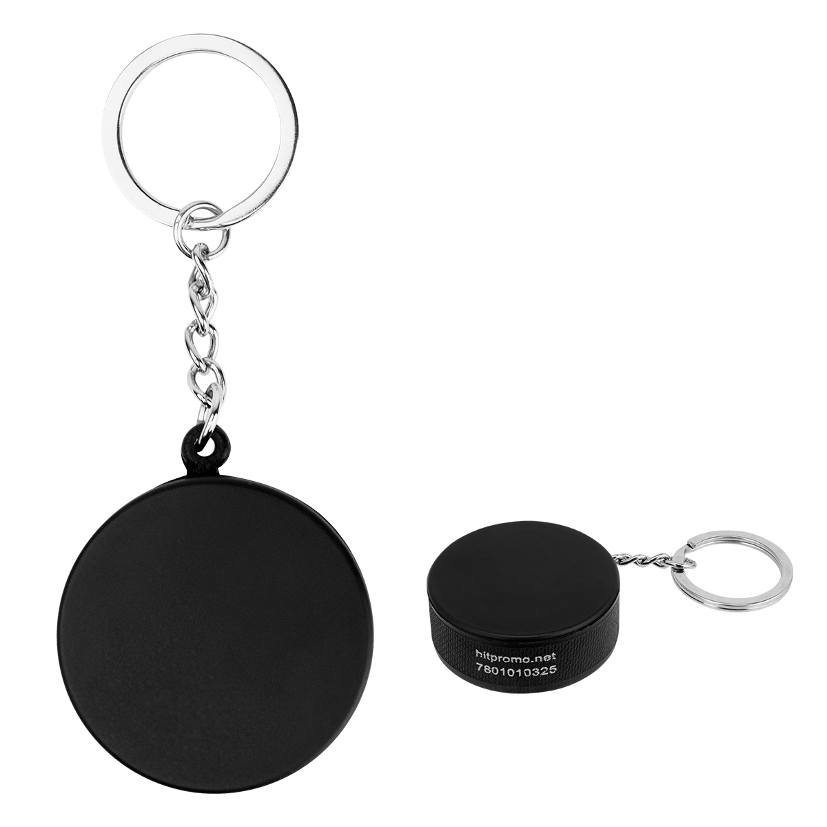 Picture of Hockey Puck Stress Reliever Keychain