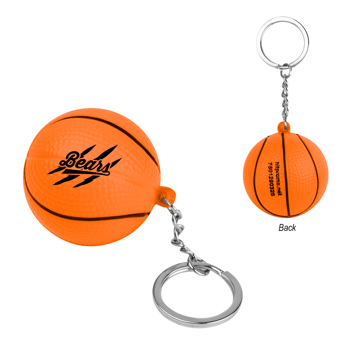 Picture of Basketball Stress Reliever Keychain