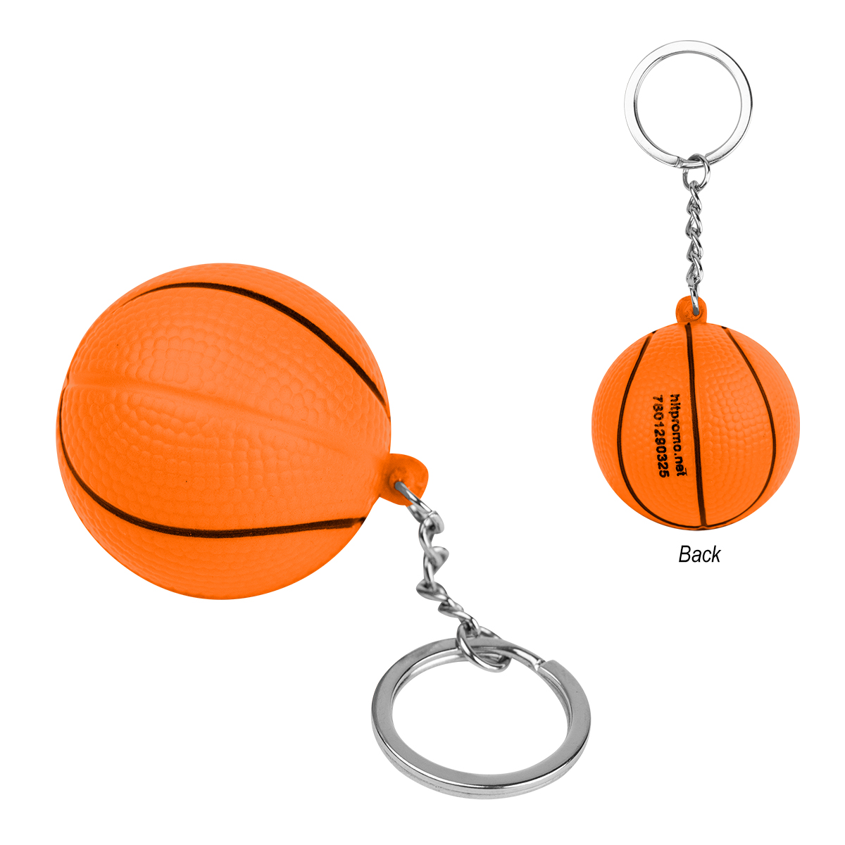 Picture of Basketball Stress Reliever Keychain