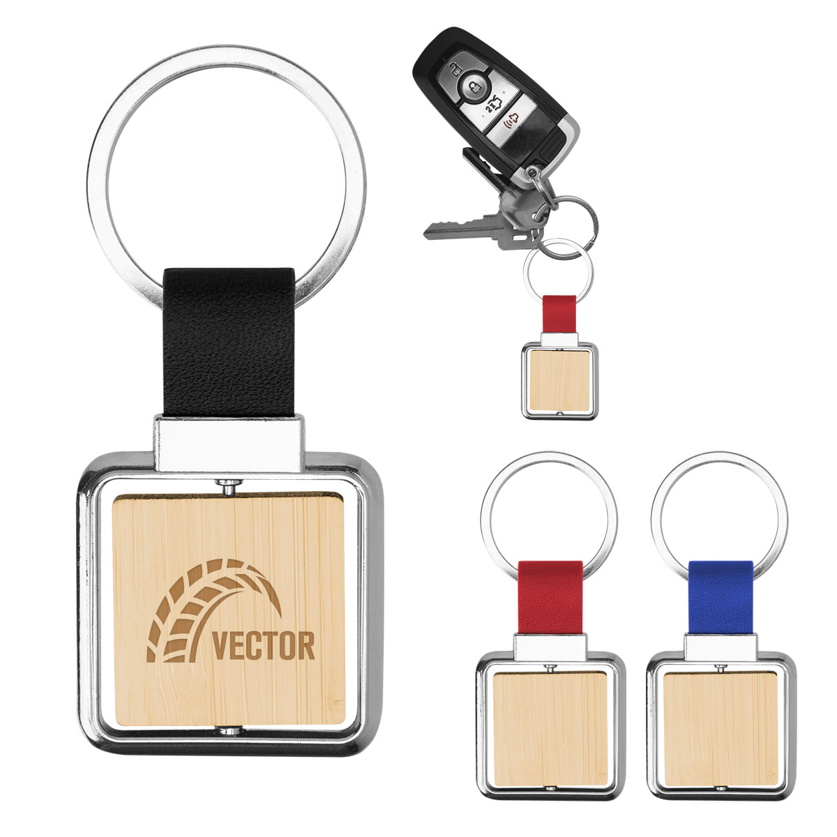 Picture of Spinning Bamboo Keyring
