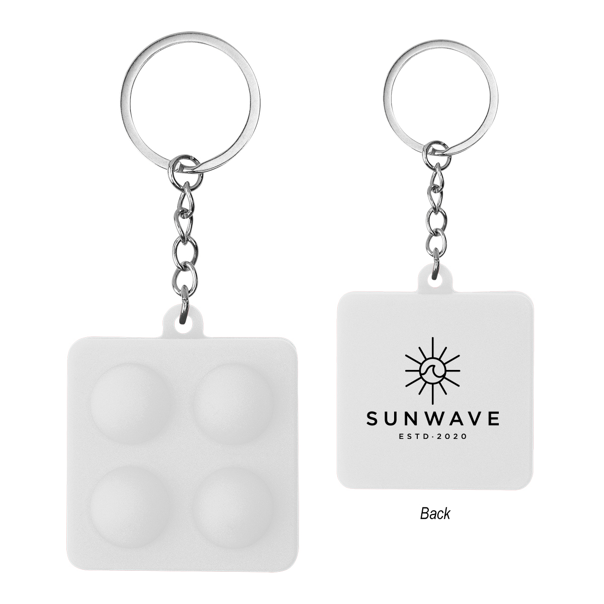 Picture of Push Pop Square Stress Reliever Keychain