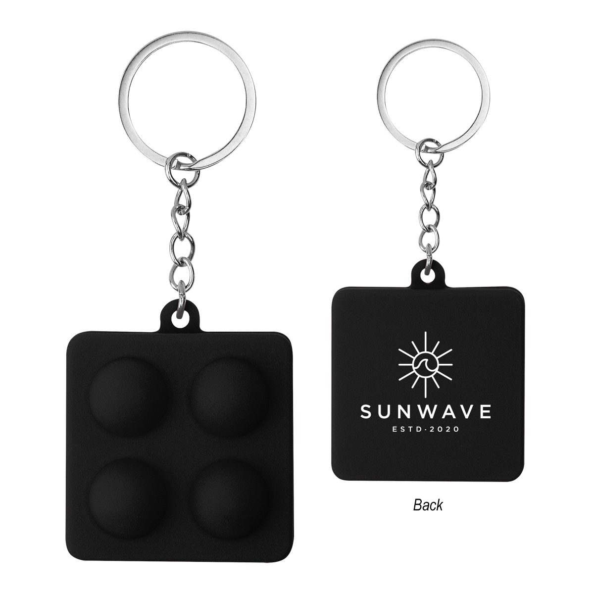 Picture of Push Pop Square Stress Reliever Keychain
