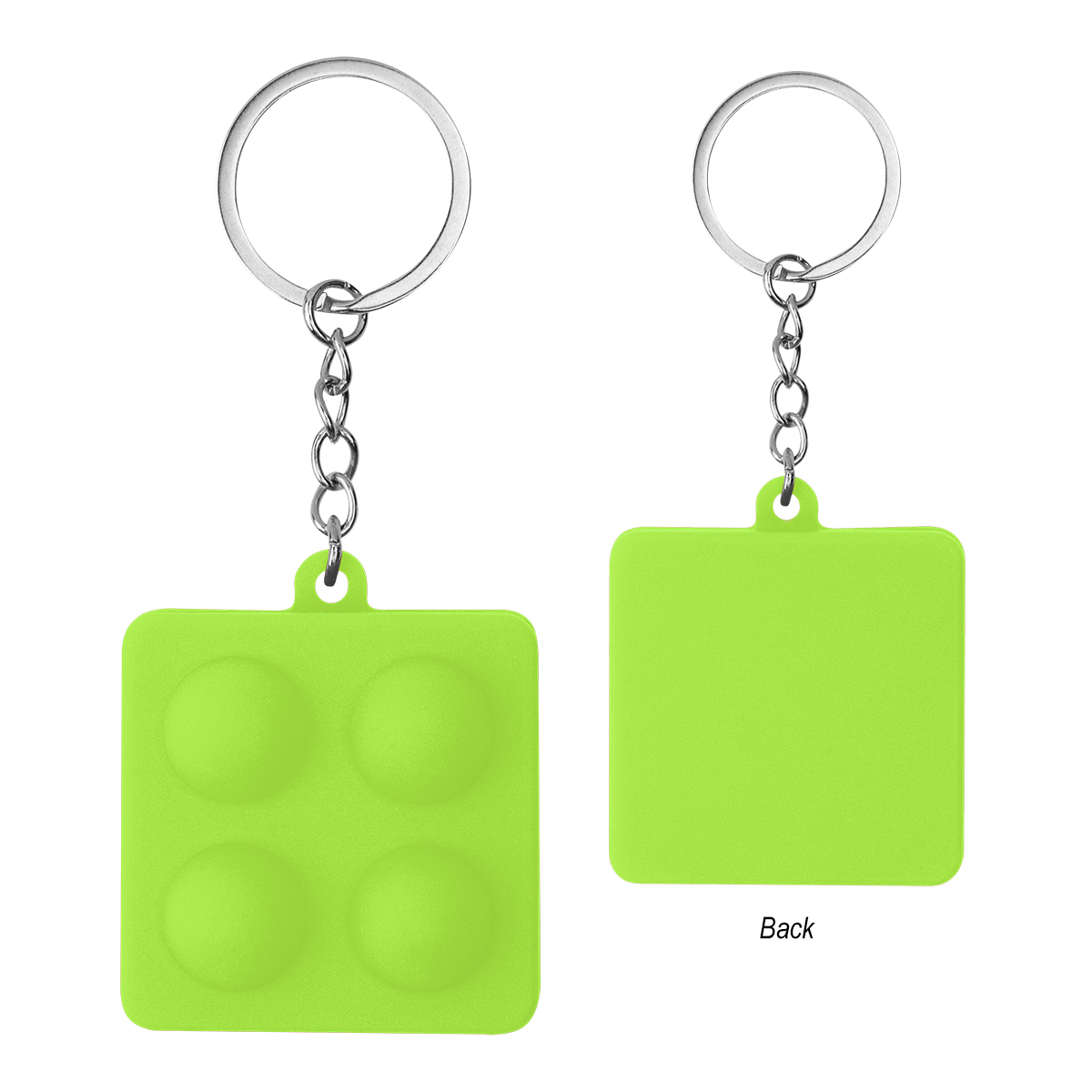 Picture of Push Pop Square Stress Reliever Keychain