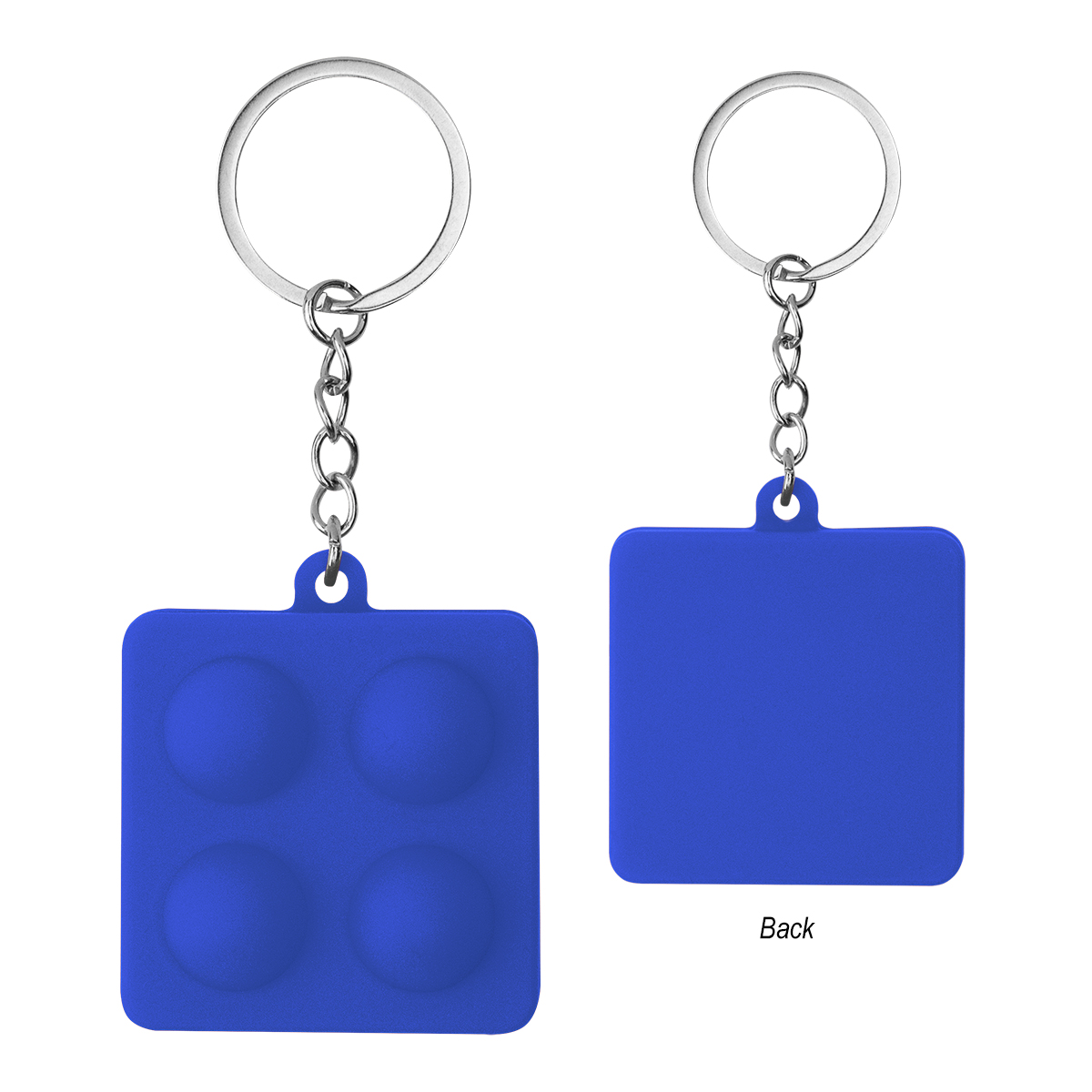 Picture of Push Pop Square Stress Reliever Keychain