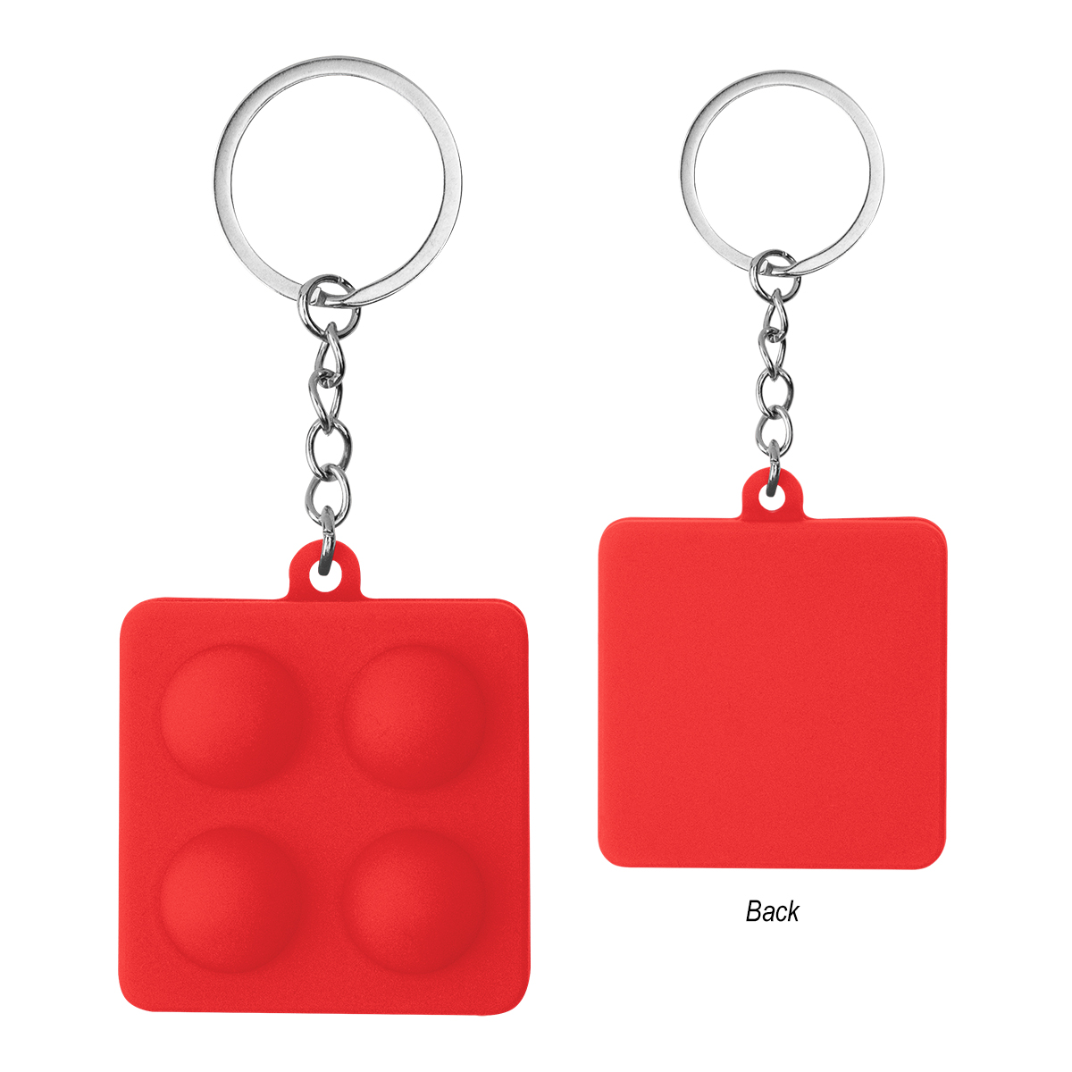 Picture of Push Pop Square Stress Reliever Keychain