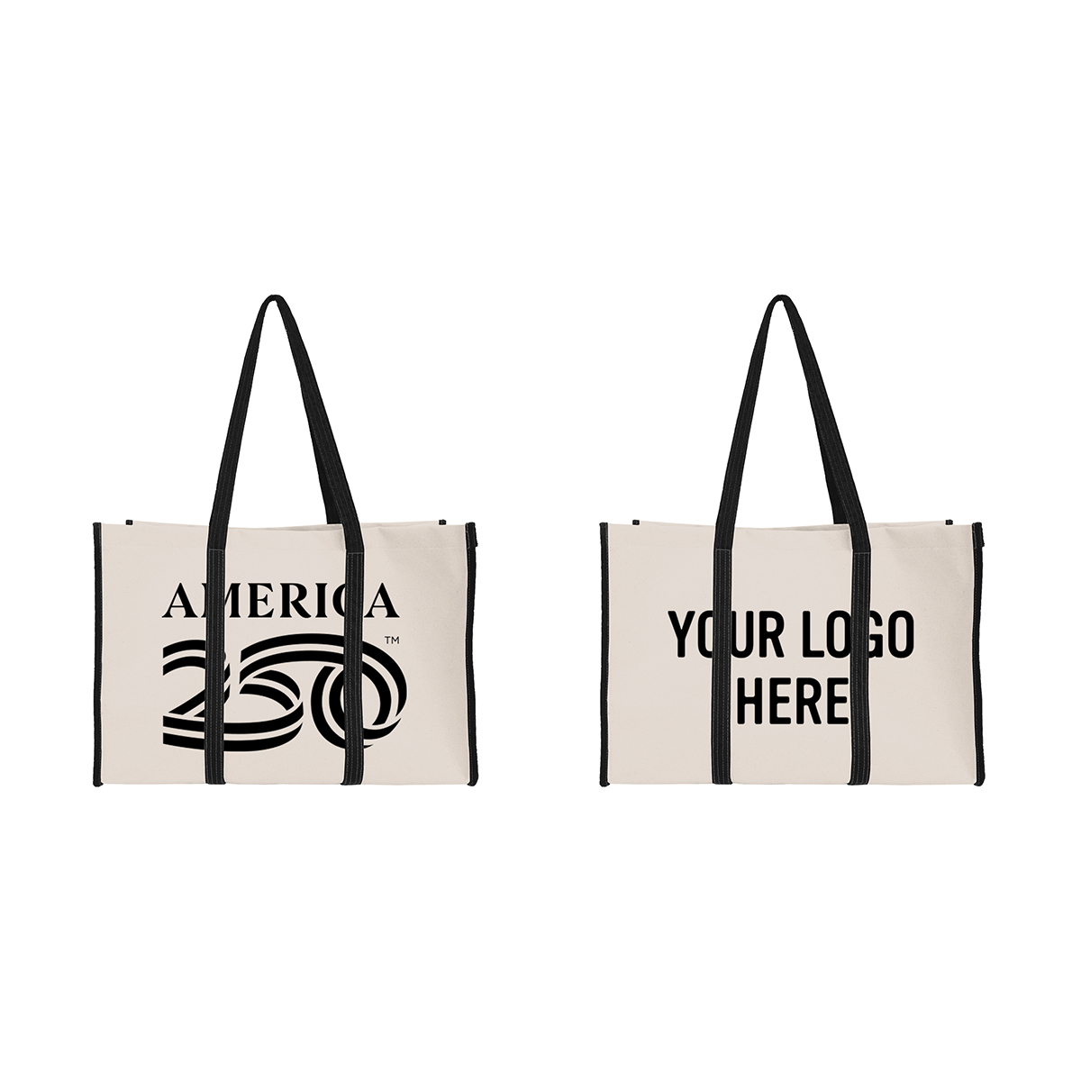 Picture of America250™ Recycled Canvas Wrap Around Tote Bag