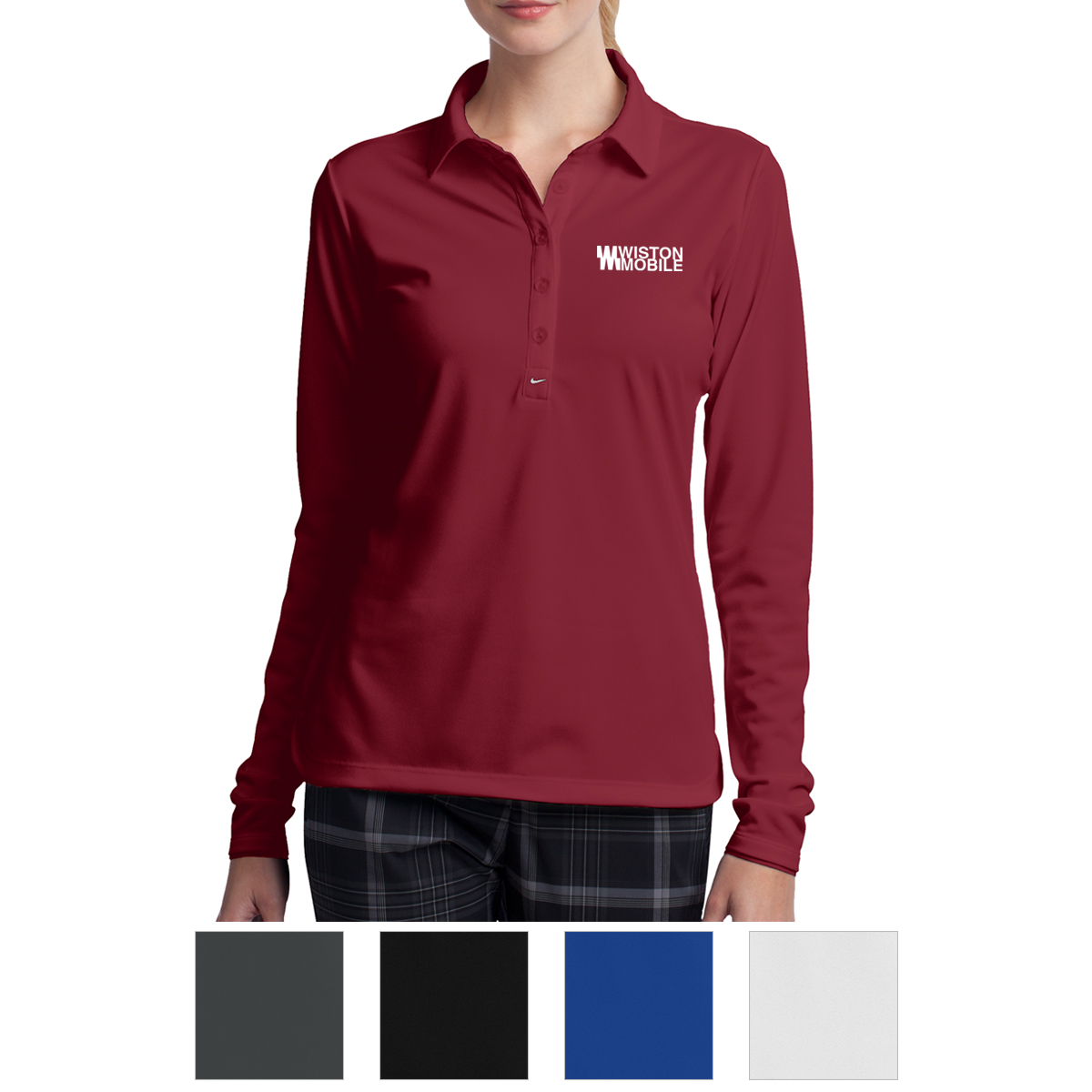 Picture of Nike Ladies' Long Sleeve Dri-fit Stretch Tech Polo