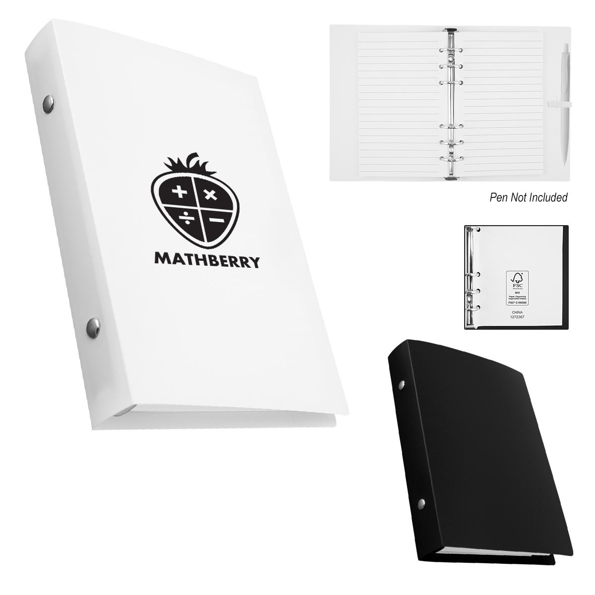 Picture of Frosted Recycled Refillable Notebook