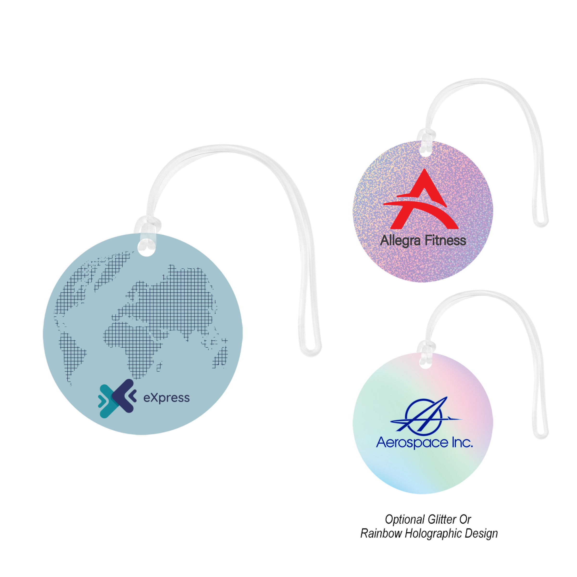 Picture of Acrylic Bag Tag - Circle