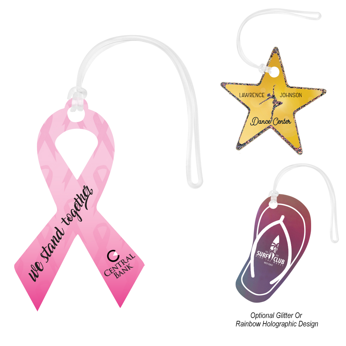 Picture of Acrylic Bag Tag - Custom Shapes 9"
