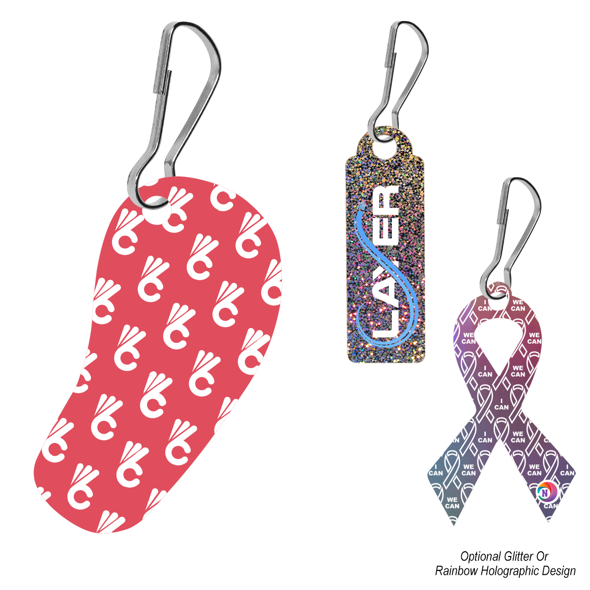 Picture of Acrylic Zipper Pull - Custom Shape 4"